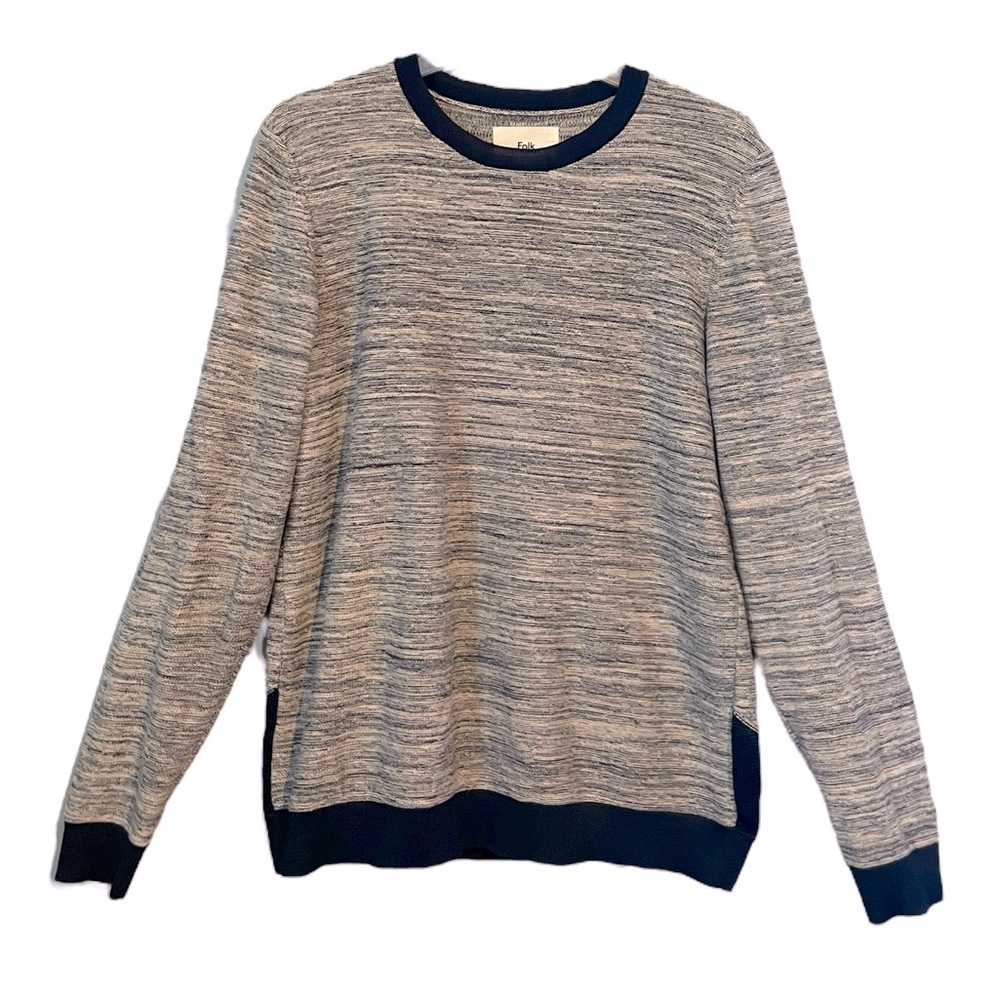 Folk Clothing UK Cotton Crew Neck Jumper Sweater L